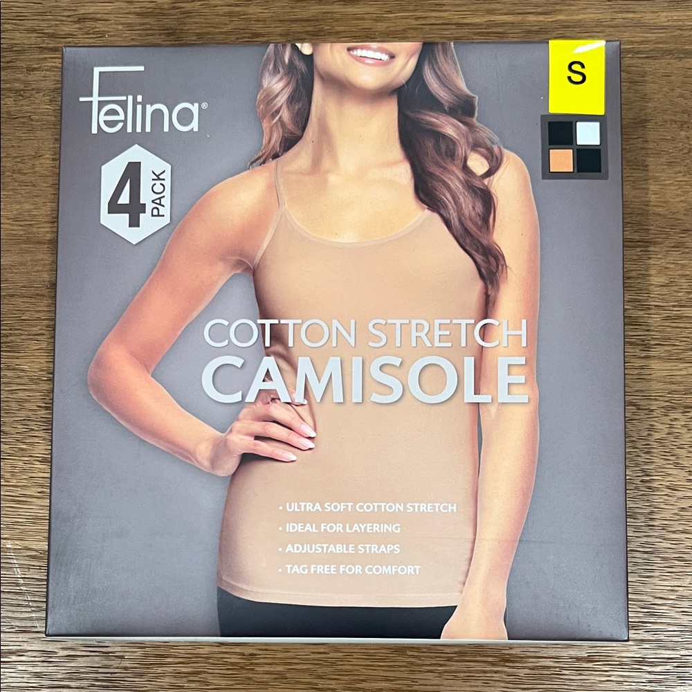 Felina Cotton Stretch Camisole - Nude